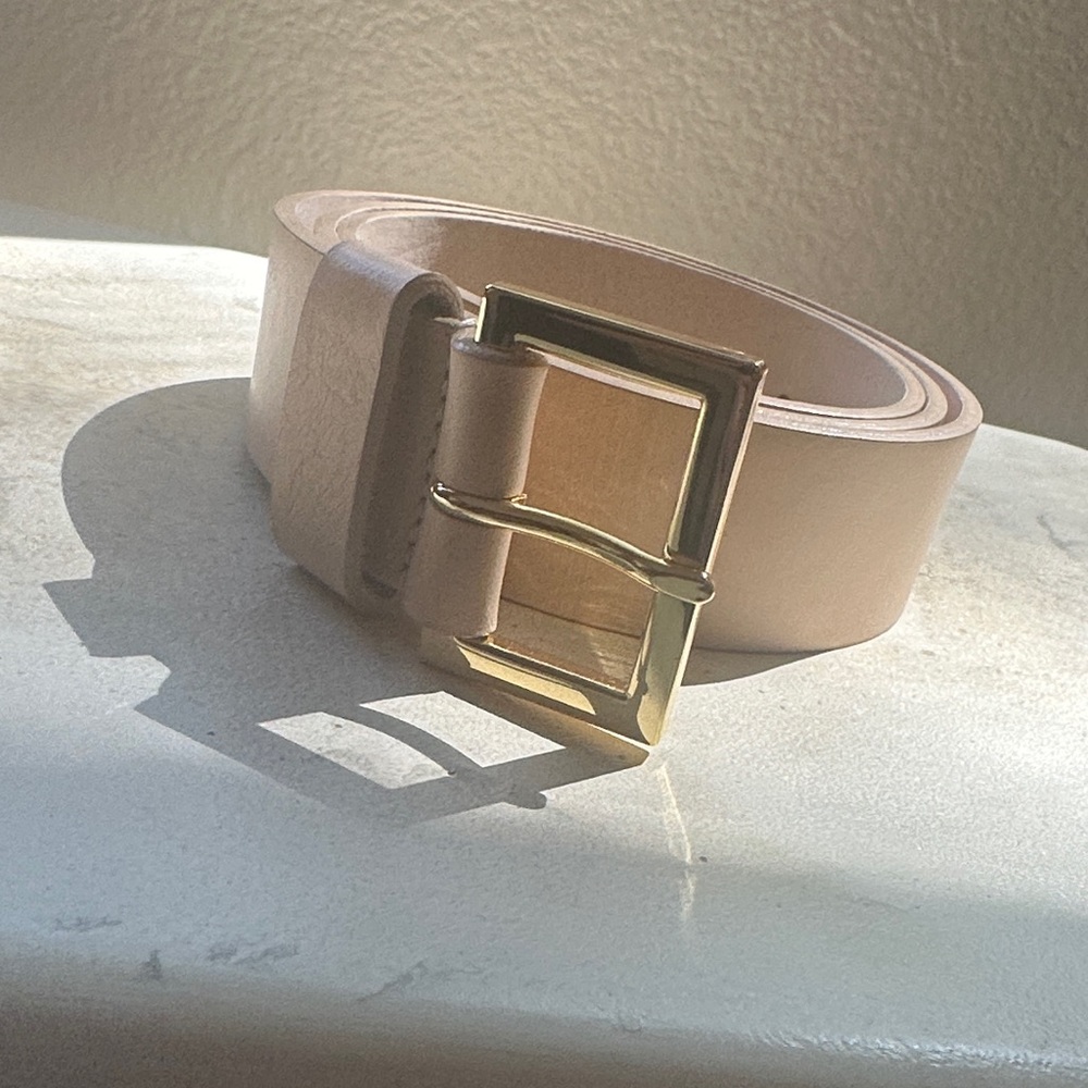 B-Low the Belt light Beige Belt Leather Accessory NWOT